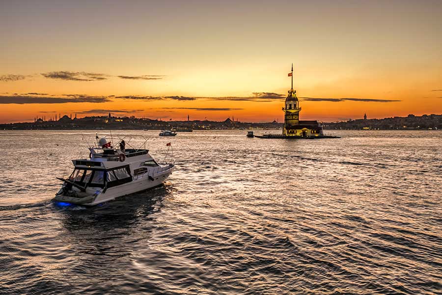 Bosphorus sunset yacht cruise